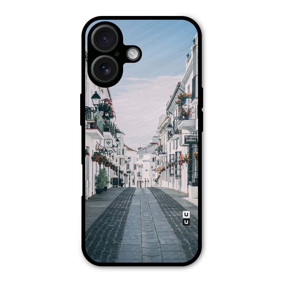 Aesthetic Street Metal Back Case for iPhone 16