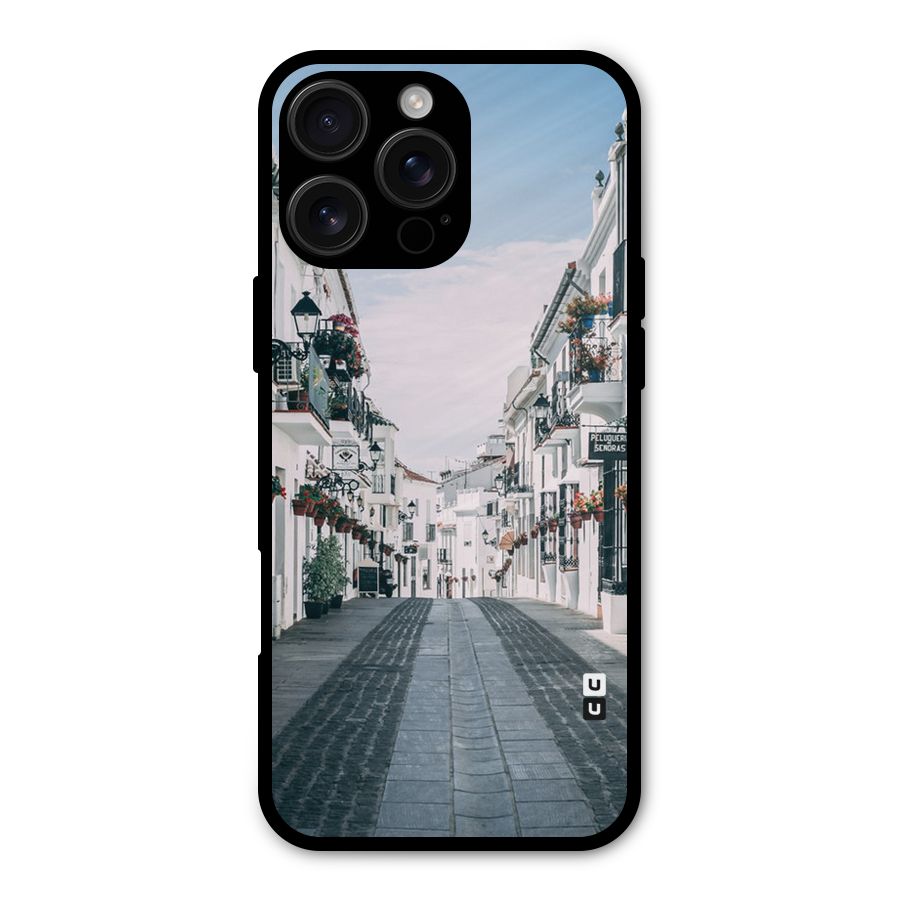 Aesthetic Street Metal Back Case for iPhone 16 Pro Max
