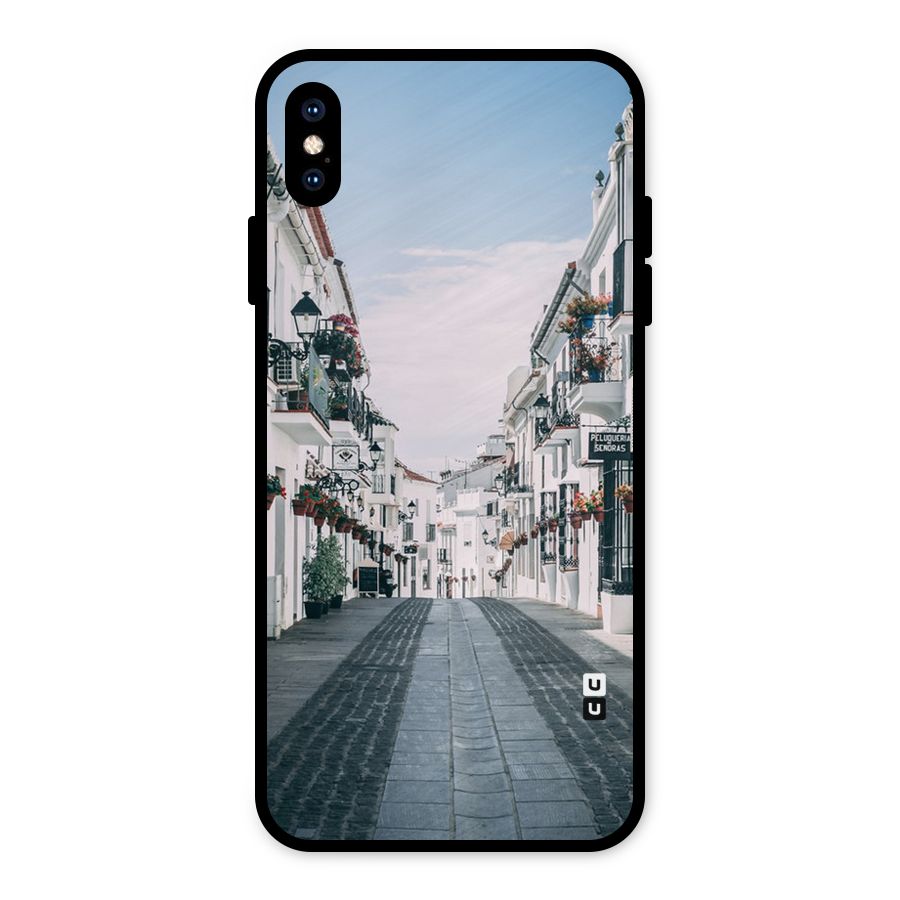 Aesthetic Street Metal Back Case for iPhone XS Max