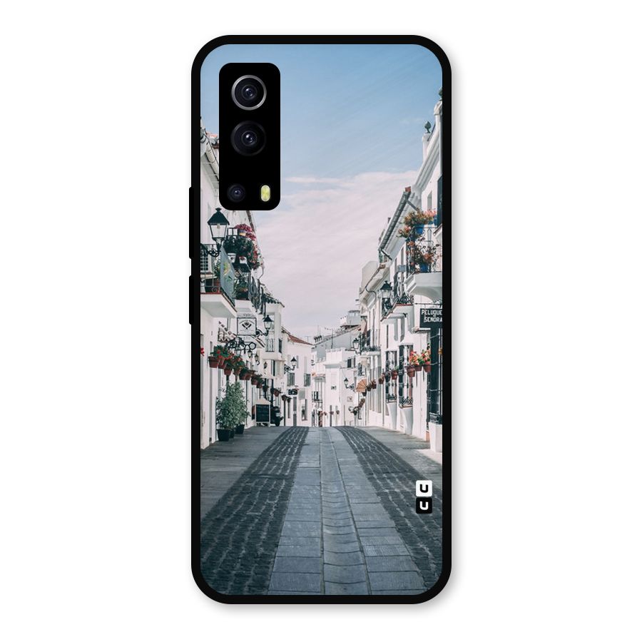 Aesthetic Street Metal Back Case for iQOO Z3