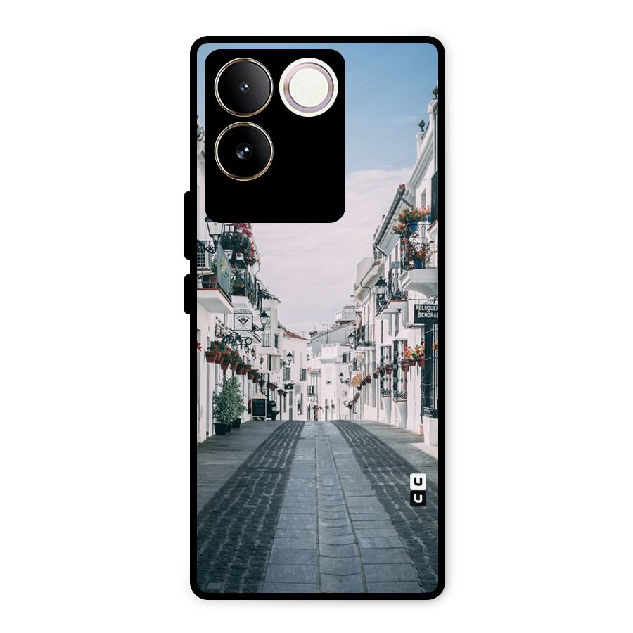 Aesthetic Street Metal Back Case for iQOO Z7 Pro
