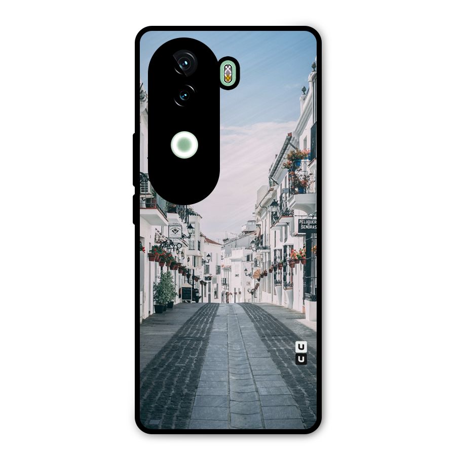 Aesthetic Street Metal Back Case for iQOO Z9s