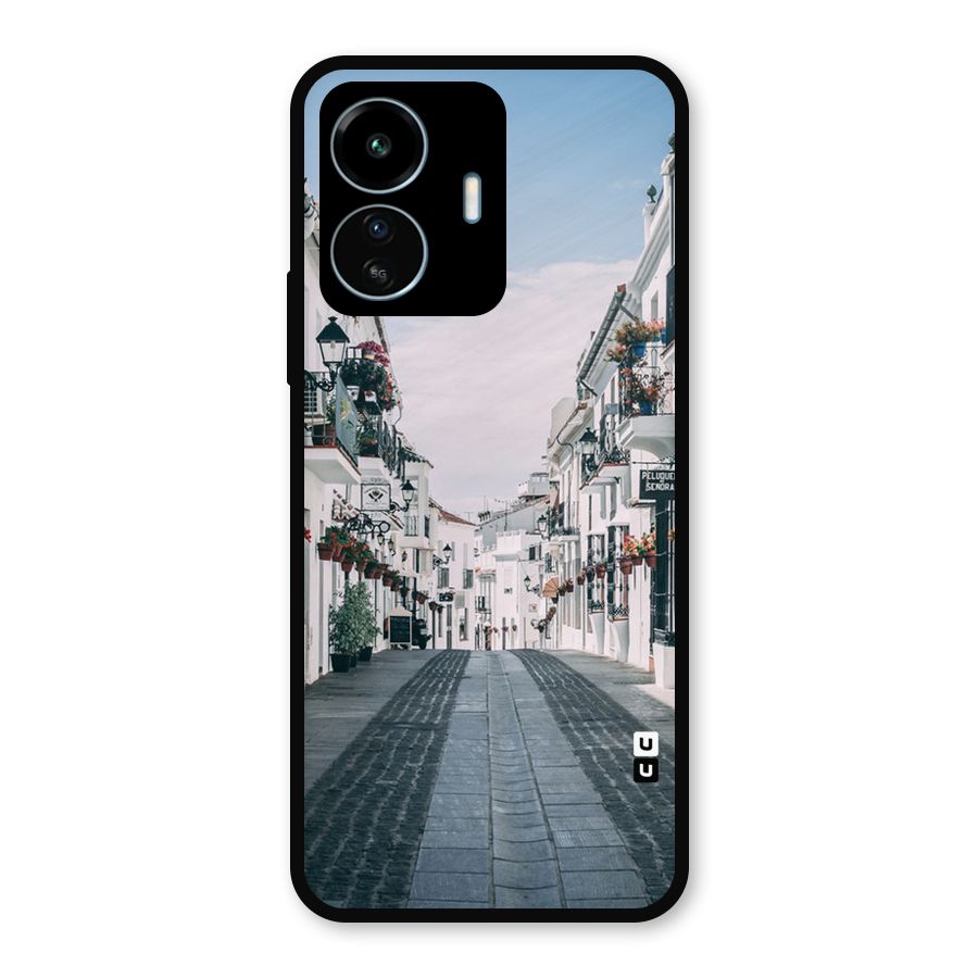 Aesthetic Street Metal Back Case for vivo iQOO Z6 Lite 5G