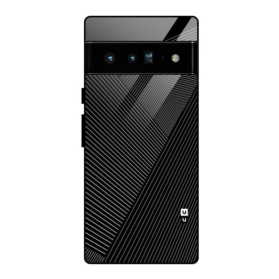 Aesthetic White Stripes Glass Back Case for Google Pixel 6 Pro