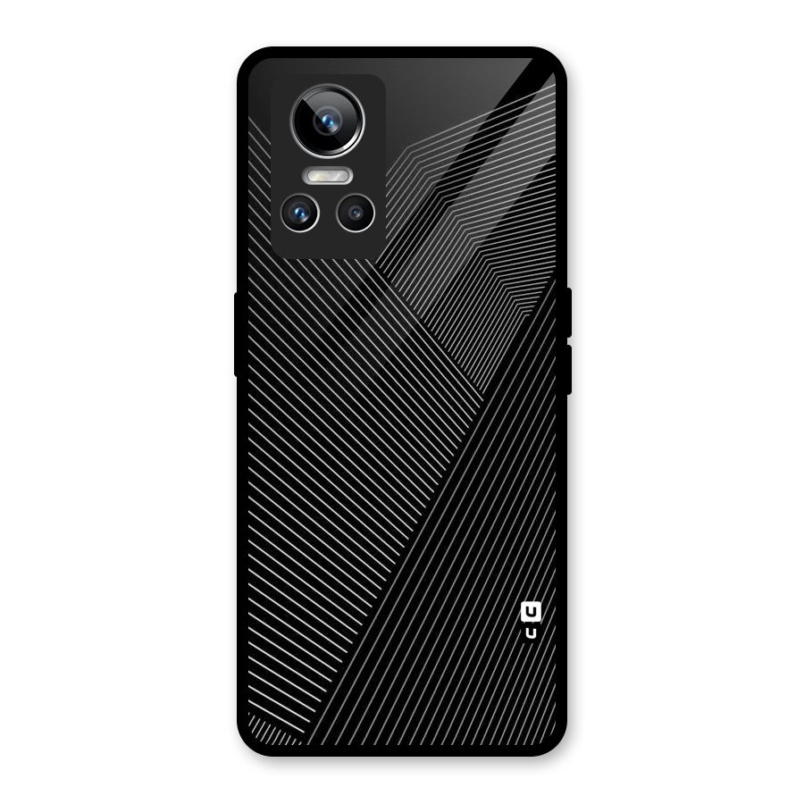 Aesthetic White Stripes Glass Back Case for Realme GT Neo 3