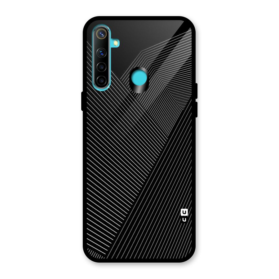 Aesthetic White Stripes Glass Back Case for Realme Narzo 10