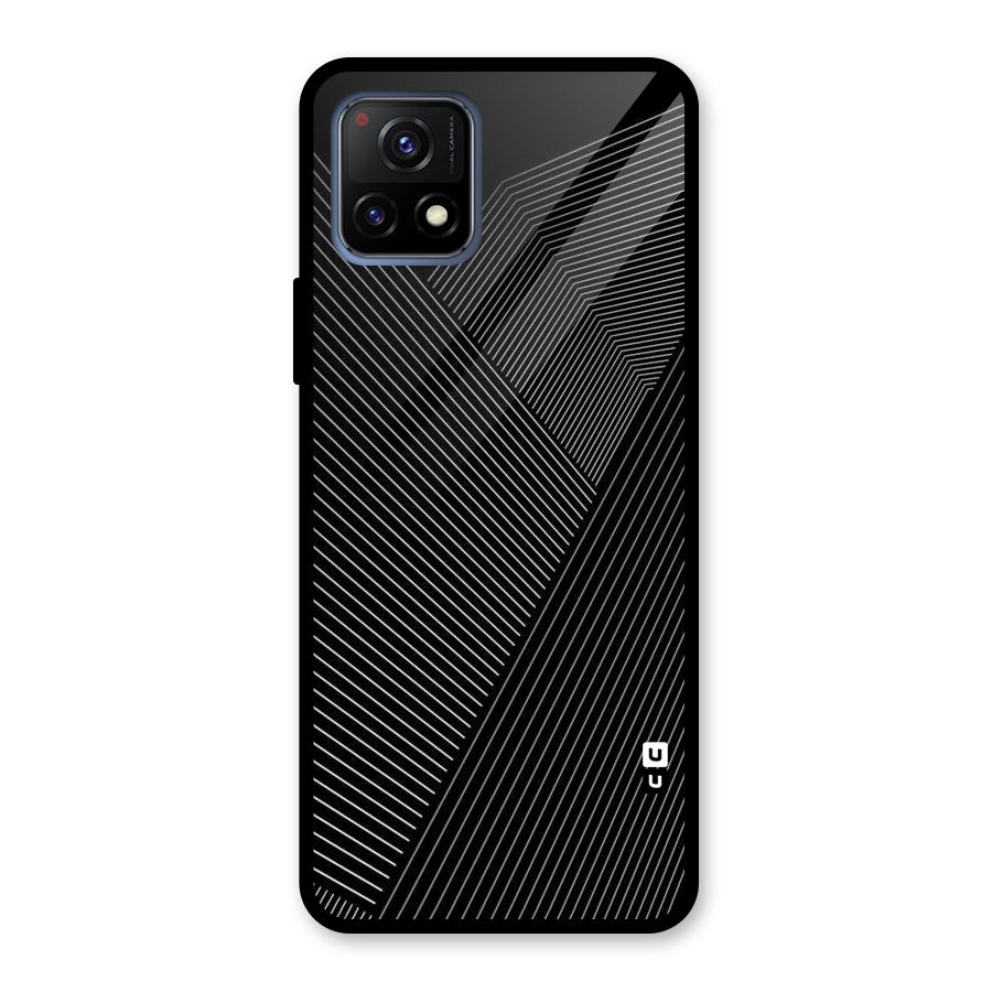 Aesthetic White Stripes Glass Back Case for Vivo Y72 5G