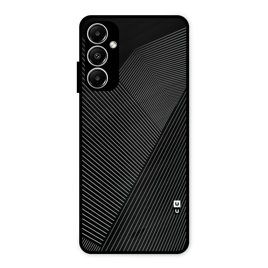 Aesthetic White Stripes Metal Back Case for Galaxy A05s