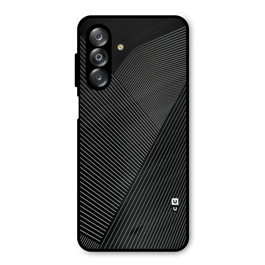 Aesthetic White Stripes Metal Back Case for Galaxy A26