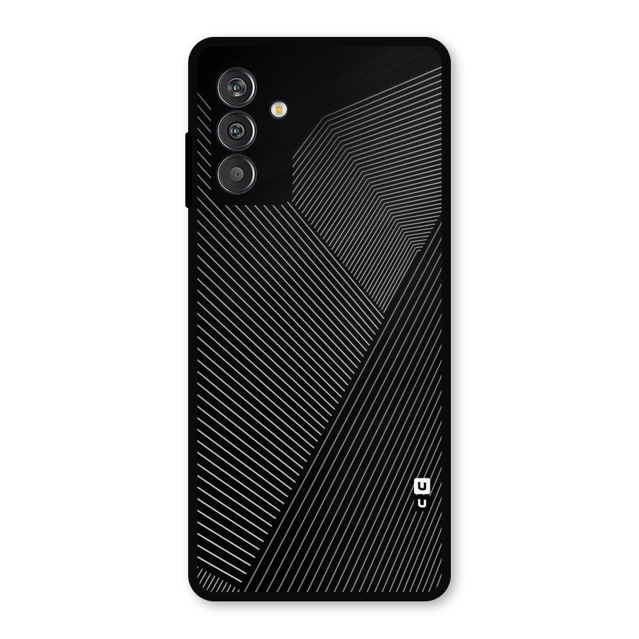 Aesthetic White Stripes Metal Back Case for Galaxy F13