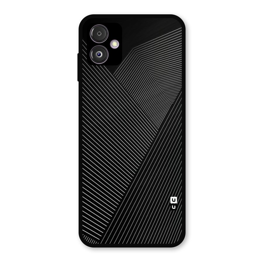 Aesthetic White Stripes Metal Back Case for Galaxy F14