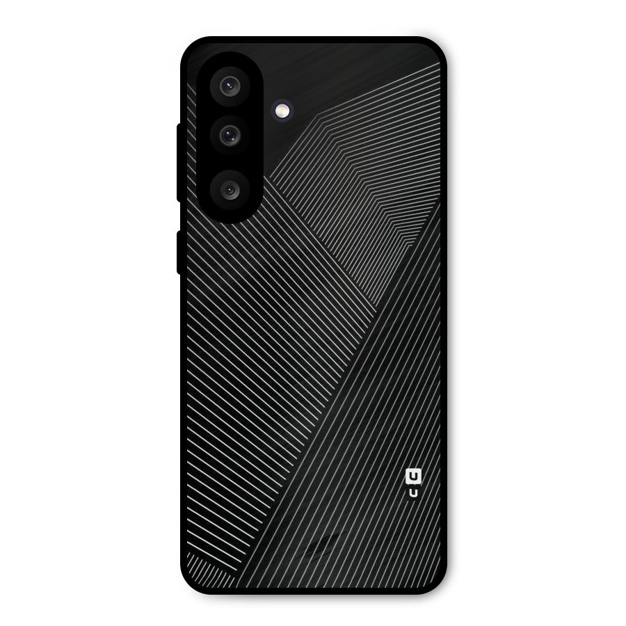 Aesthetic White Stripes Metal Back Case for Galaxy F56