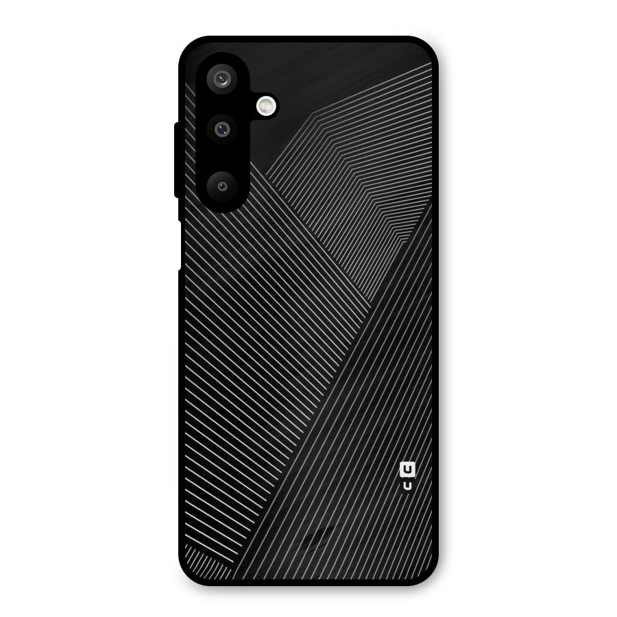 Aesthetic White Stripes Metal Back Case for Galaxy M16