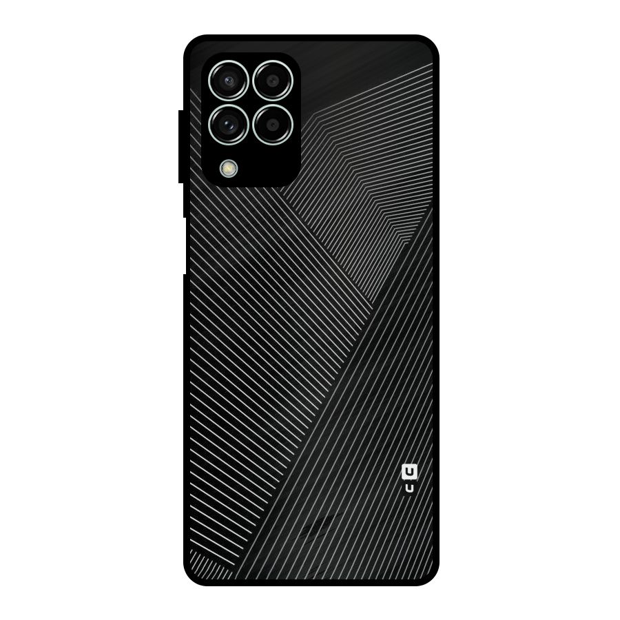 Aesthetic White Stripes Metal Back Case for Galaxy M33