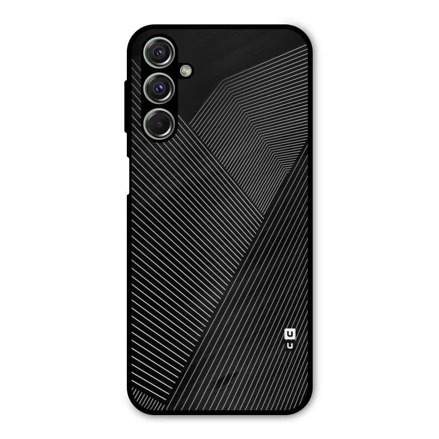 Aesthetic White Stripes Metal Back Case for Galaxy M34
