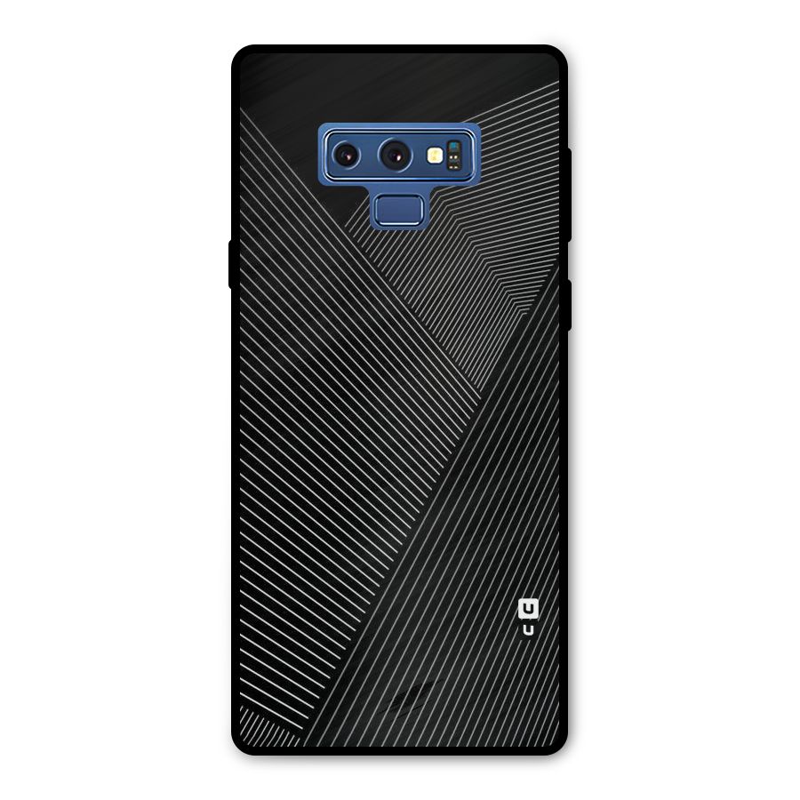 Aesthetic White Stripes Metal Back Case for Galaxy Note 9