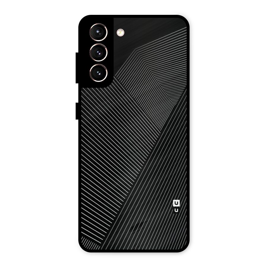 Aesthetic White Stripes Metal Back Case for Galaxy S21 5G