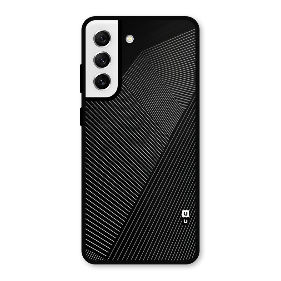 Aesthetic White Stripes Metal Back Case for Galaxy S21 FE 5G