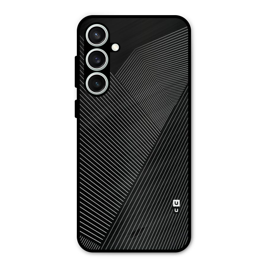 Aesthetic White Stripes Metal Back Case for Galaxy S23 FE