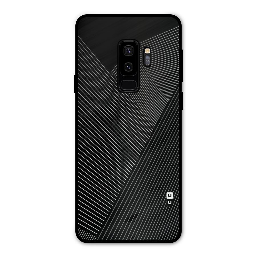 Aesthetic White Stripes Metal Back Case for Galaxy S9 Plus