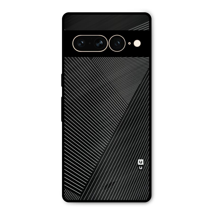 Aesthetic White Stripes Metal Back Case for Google Pixel 7 Pro