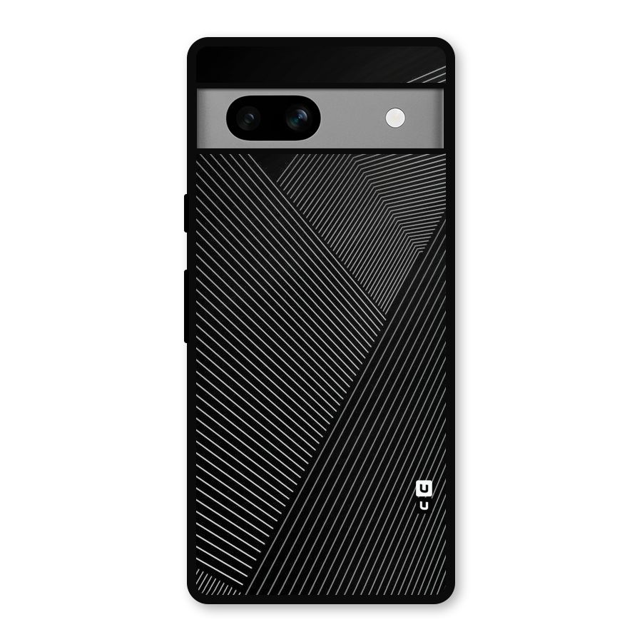 Aesthetic White Stripes Metal Back Case for Google Pixel 7a