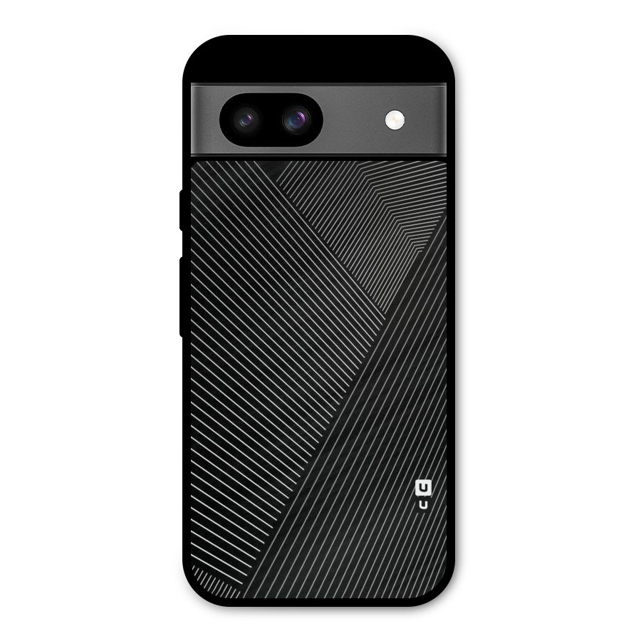 Aesthetic White Stripes Metal Back Case for Google Pixel 8a
