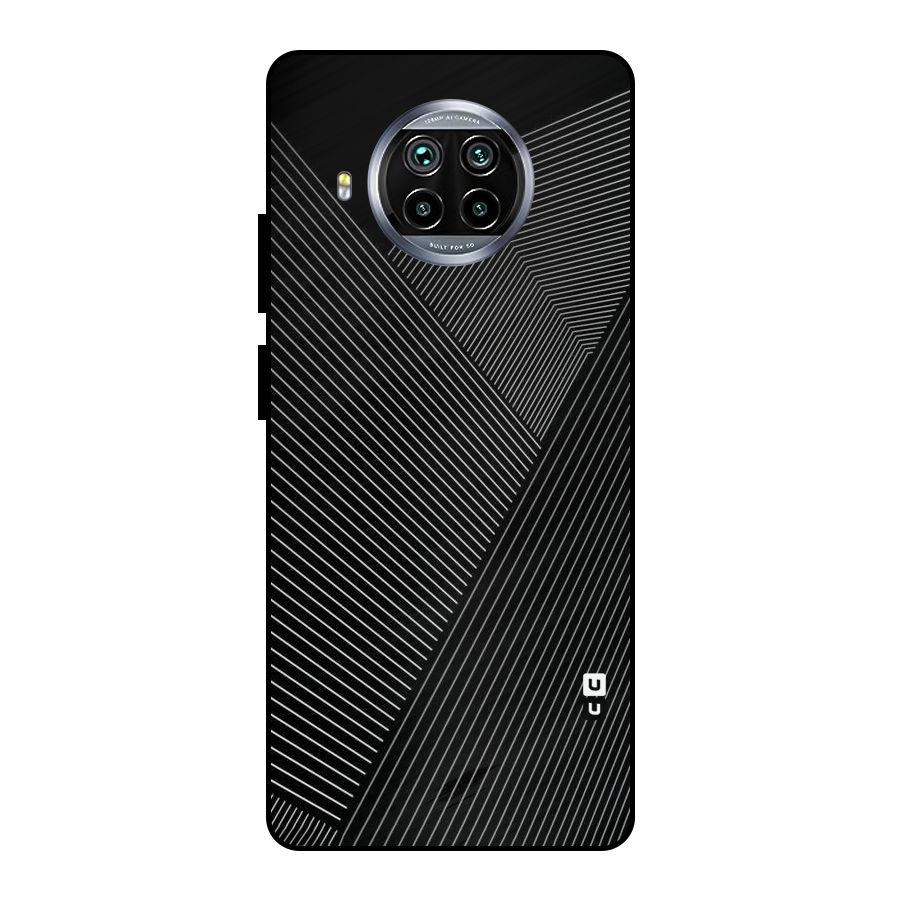 Aesthetic White Stripes Metal Back Case for Mi 10i