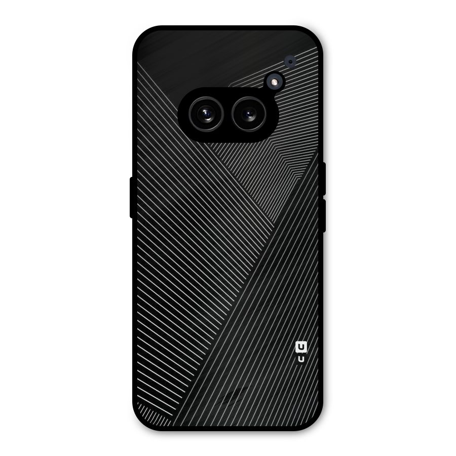 Aesthetic White Stripes Metal Back Case for Nothing Phone 2a Plus