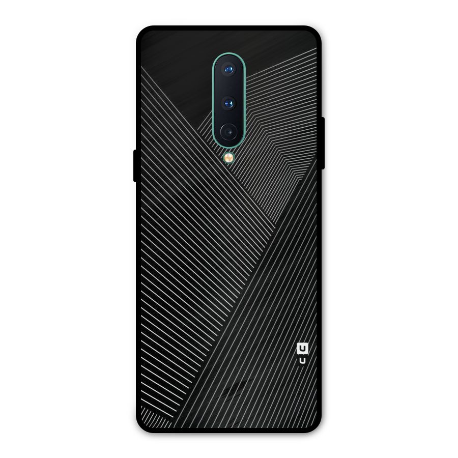 Aesthetic White Stripes Metal Back Case for OnePlus 8