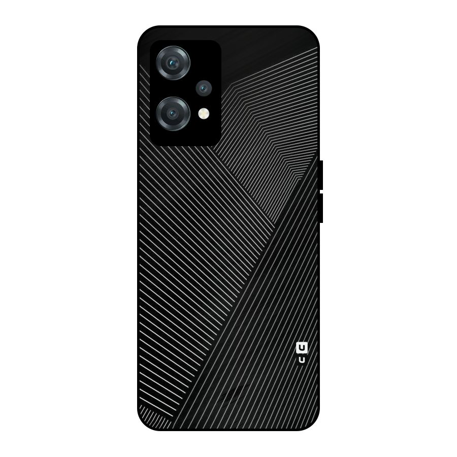 Aesthetic White Stripes Metal Back Case for OnePlus Nord CE 2 Lite 5G