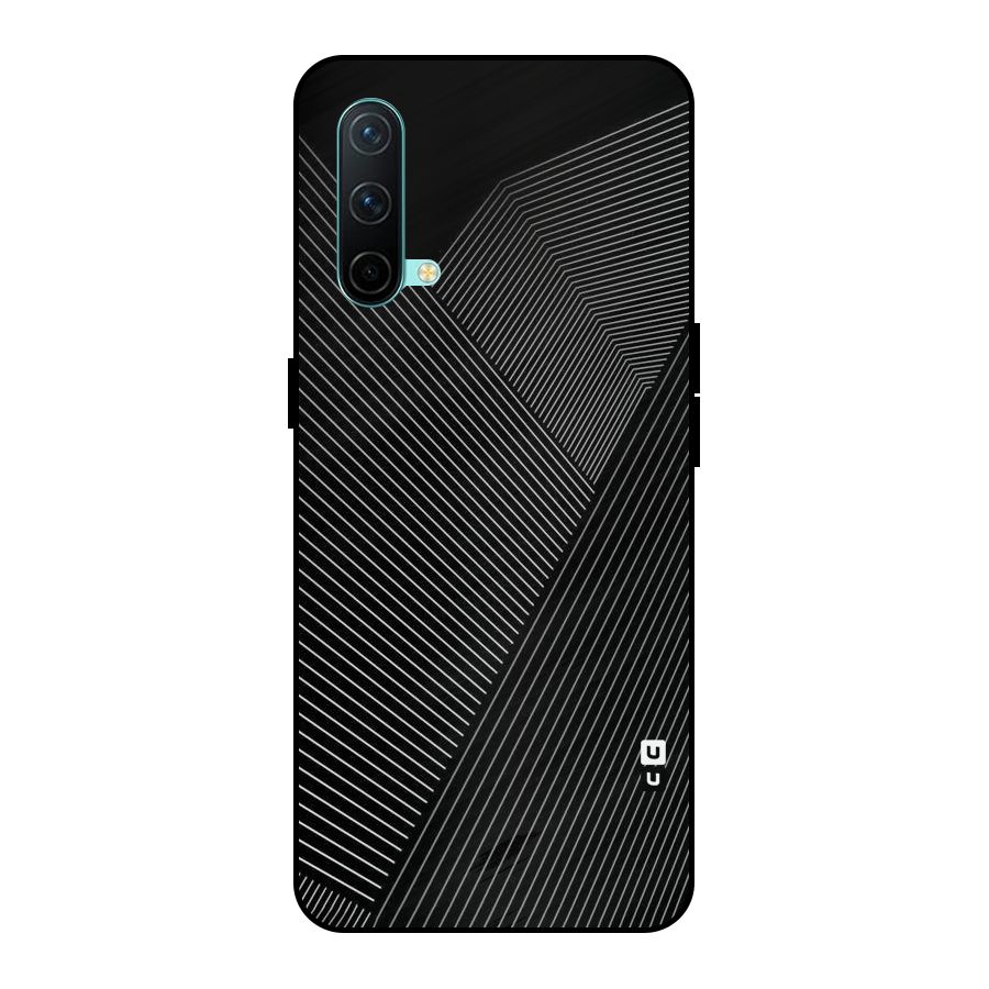 Aesthetic White Stripes Metal Back Case for OnePlus Nord CE 5G