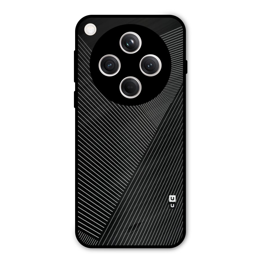 Aesthetic White Stripes Metal Back Case for Oppo Find X8