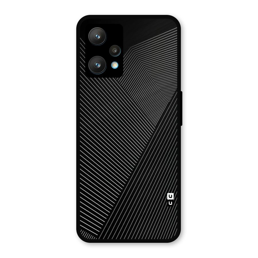 Aesthetic White Stripes Metal Back Case for Realme 9 Pro Plus 5G