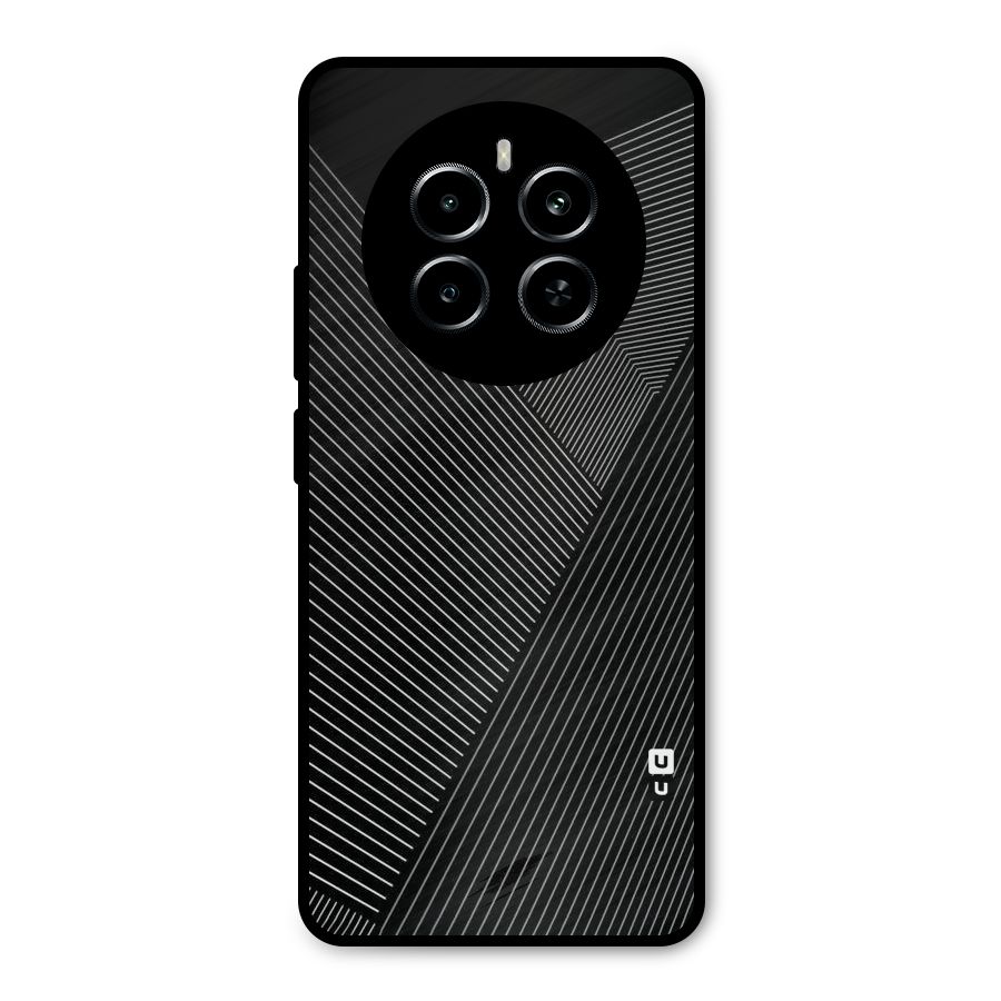 Aesthetic White Stripes Metal Back Case for Realme P1