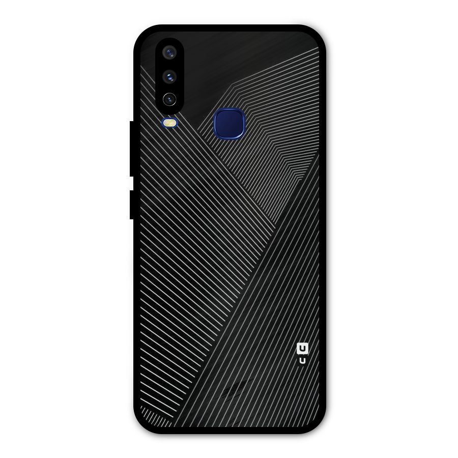 Aesthetic White Stripes Metal Back Case for Vivo V17