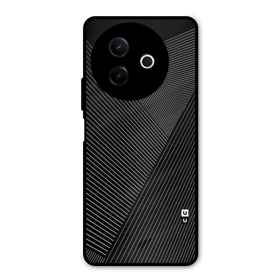 Aesthetic White Stripes Metal Back Case for Vivo Y39