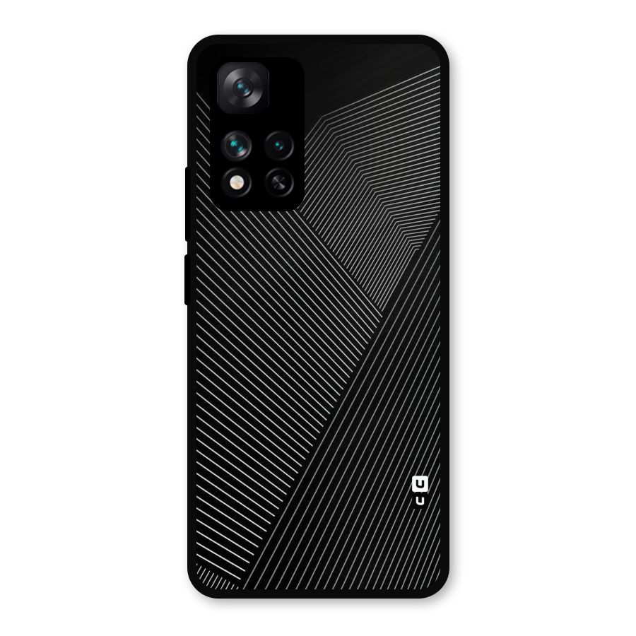 Aesthetic White Stripes Metal Back Case for Xiaomi 11i 5G