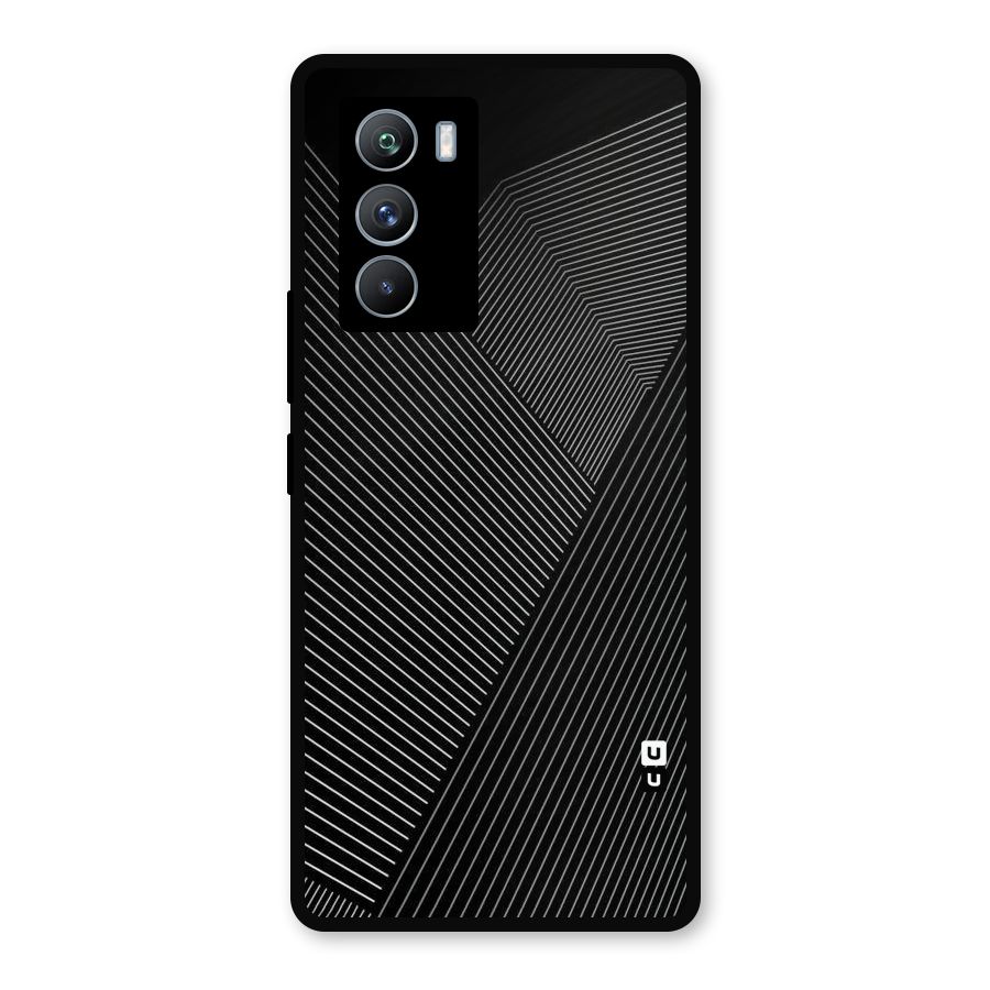 Aesthetic White Stripes Metal Back Case for iQOO 9 SE