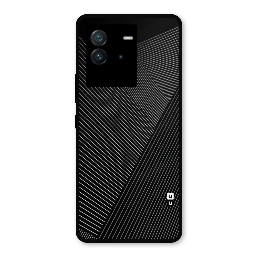 Aesthetic White Stripes Metal Back Case for iQOO Neo 6 5G