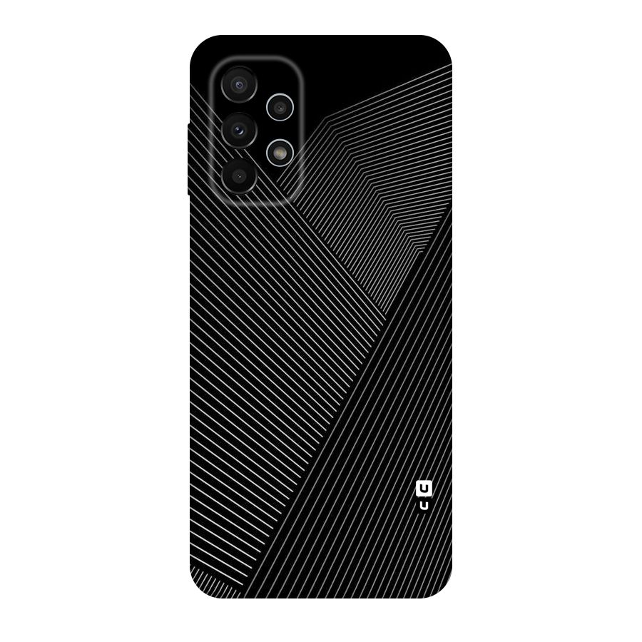 Aesthetic White Stripes Original Polycarbonate Back Case for Galaxy A23