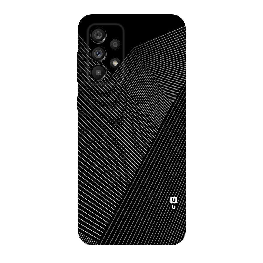 Aesthetic White Stripes Original Polycarbonate Back Case for Galaxy A73 5G