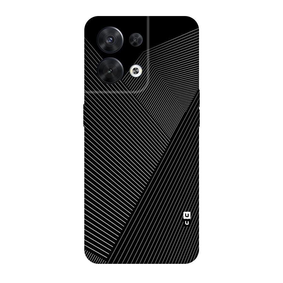 Aesthetic White Stripes Original Polycarbonate Back Case for Oppo Reno8 5G