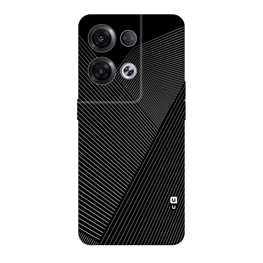 Aesthetic White Stripes Original Polycarbonate Back Case for Oppo Reno8 Pro 5G