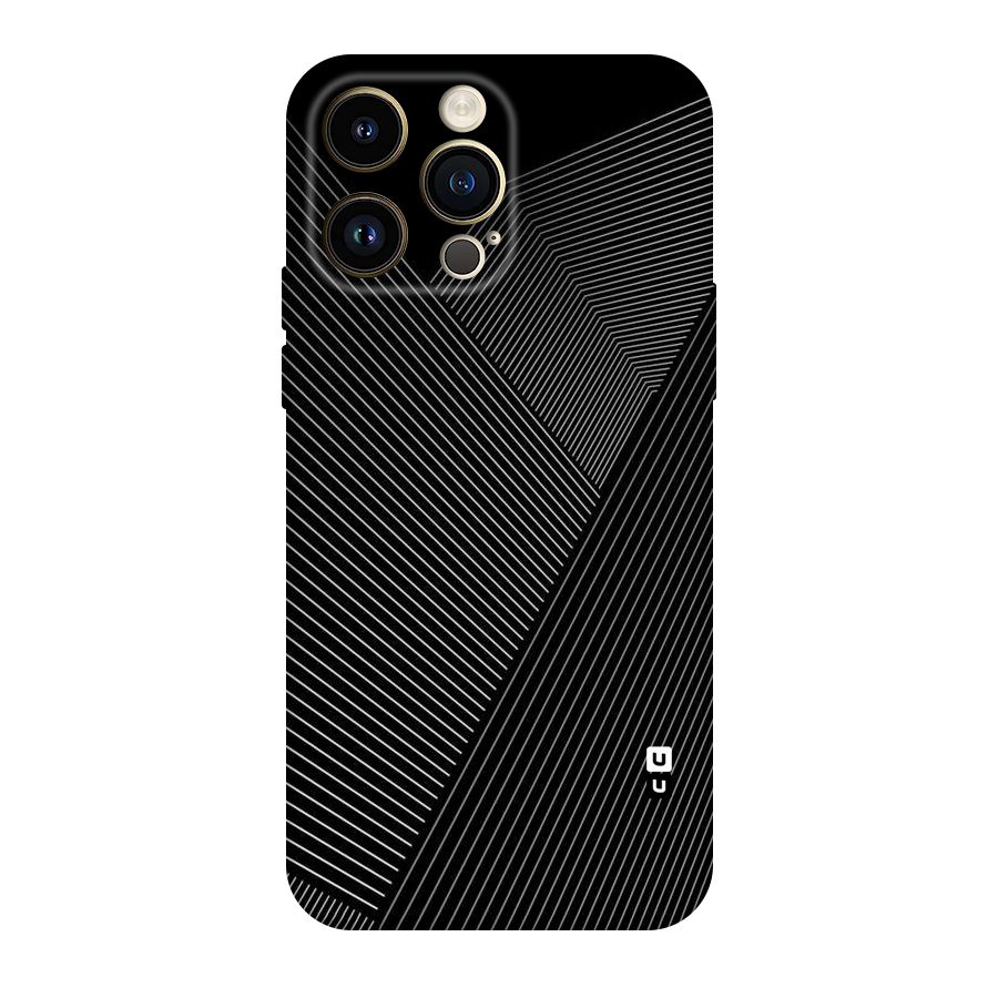 Aesthetic White Stripes Original Polycarbonate Back Case for iPhone 14 Pro Max