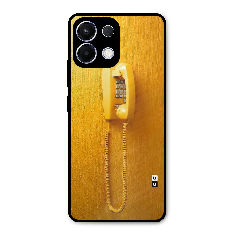 Aesthetic Yellow Telephone Metal Back Case for Oppo K13