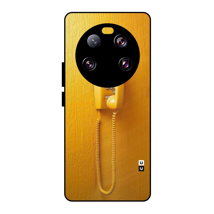 Aesthetic Yellow Telephone Metal Back Case for Xiaomi 13 Ultra