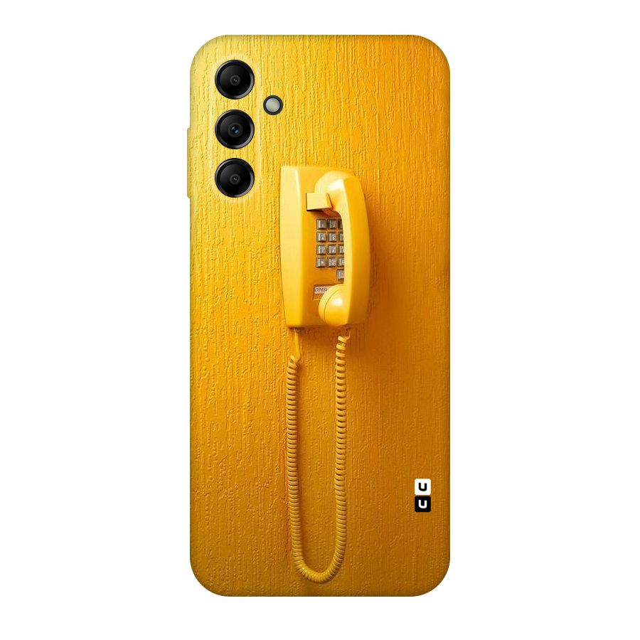 Aesthetic Yellow Telephone Original Polycarbonate Back Case for Galaxy A14 5G