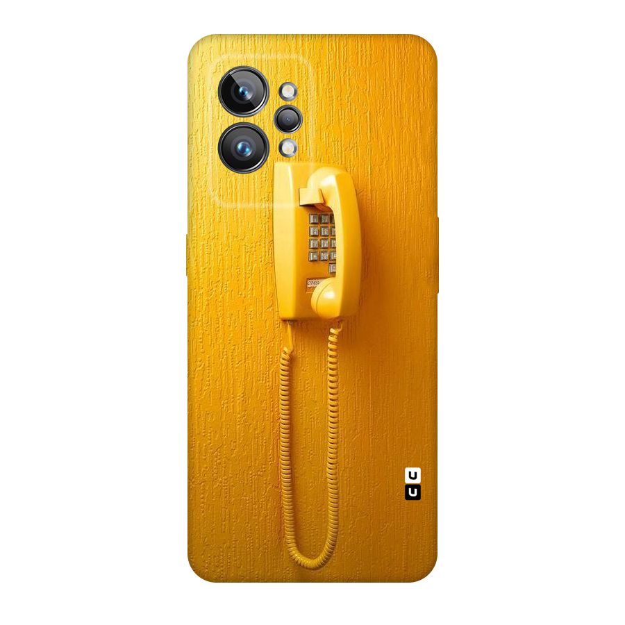 Aesthetic Yellow Telephone Original Polycarbonate Back Case for Realme GT2 Pro