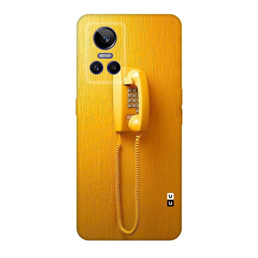 Aesthetic Yellow Telephone Original Polycarbonate Back Case for Realme GT Neo 3
